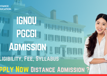 IGNOU PGCGI Admission 2025