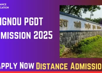IGNOU PGDT Admission