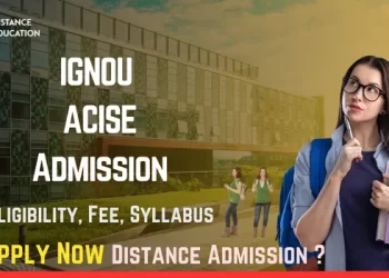 IGNOU ACISE Admission