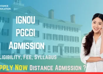 IGNOU PGCGI Admission