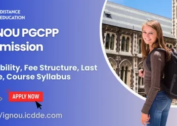IGNOU PGCPP Admission